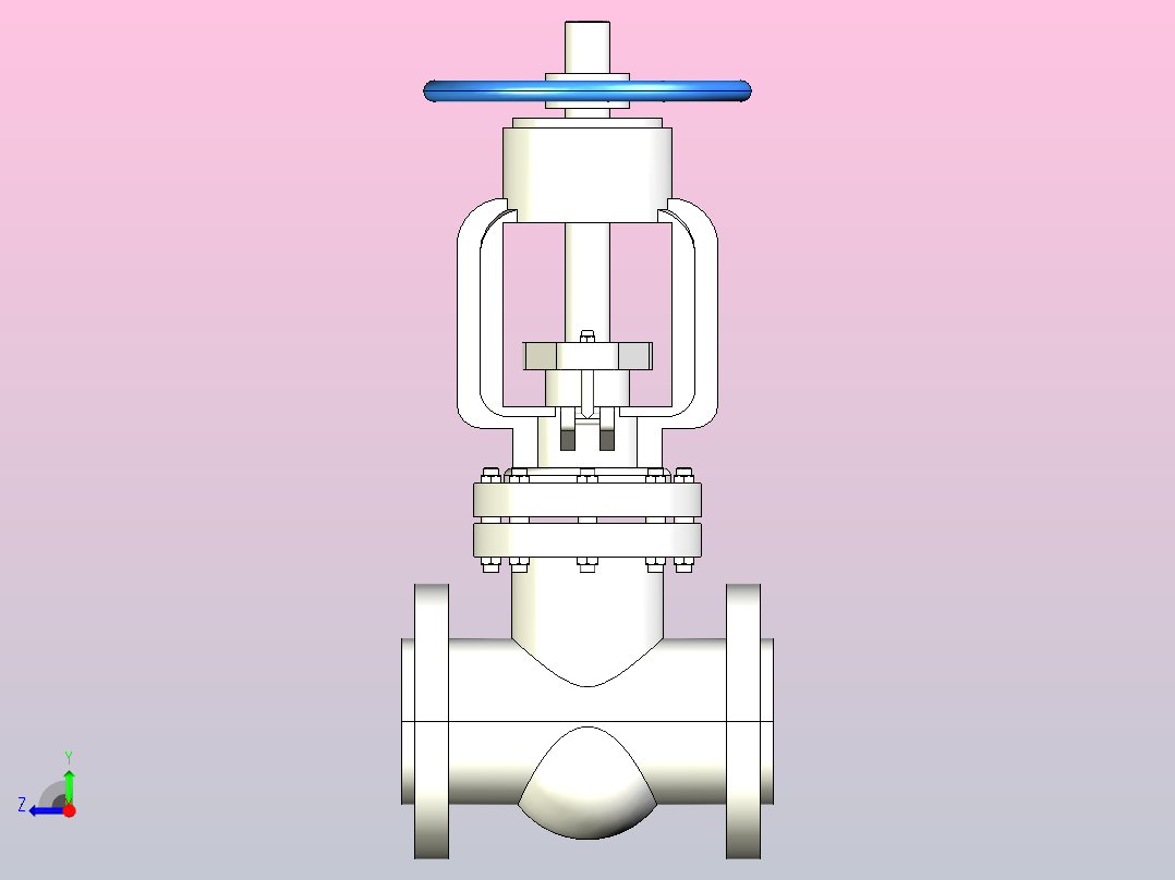 API闸阀-300Lb[3]右视图