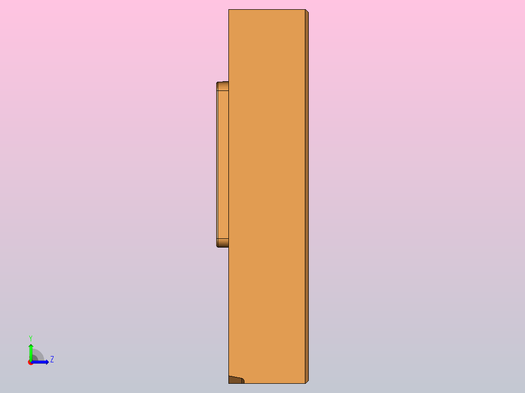 数控加工中心模具模型（有刀路轨迹）左视图