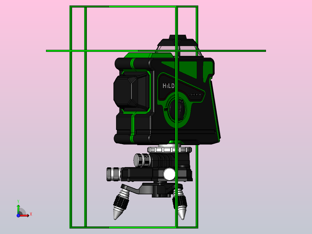 激光水平仪前视图