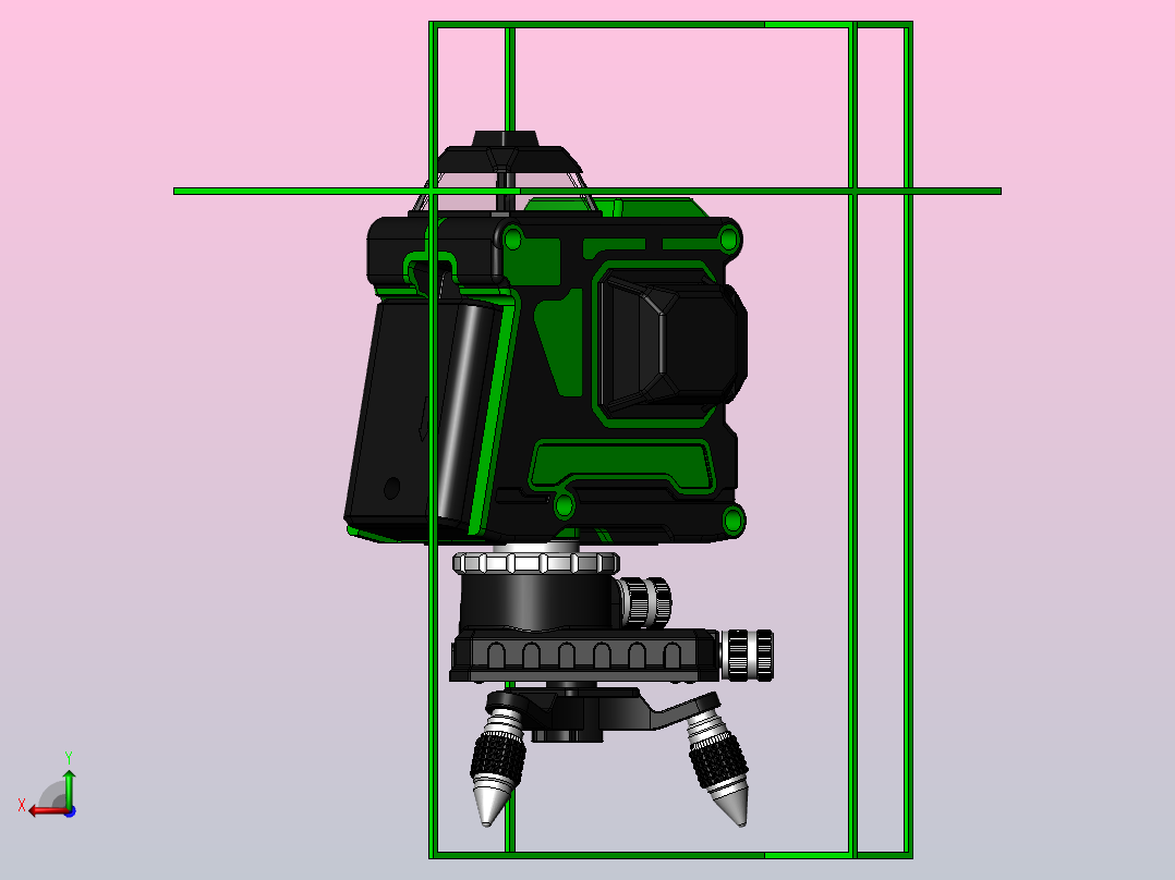 激光水平仪后视图