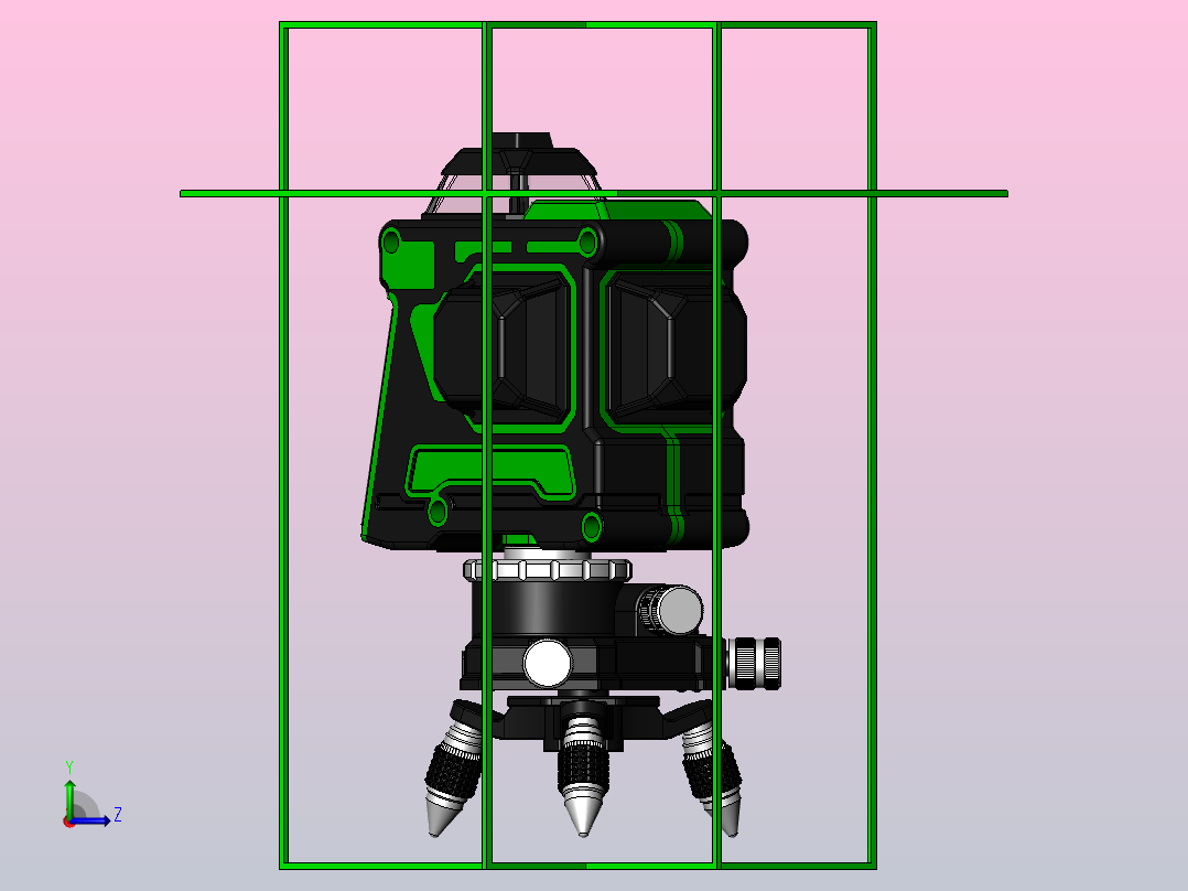 激光水平仪左视图