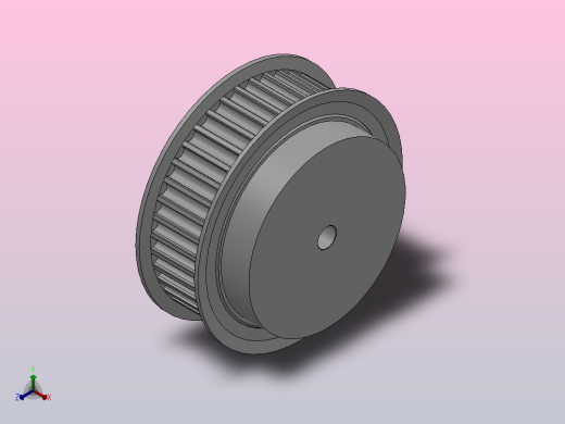 小凸缘型半圆弧形齿同步带轮H8M型_SH8MDC-40-25-dc10-A
