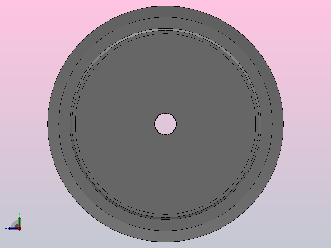 小凸缘型半圆弧形齿同步带轮H8M型_SH8MDC-40-25-dc10-A右视图