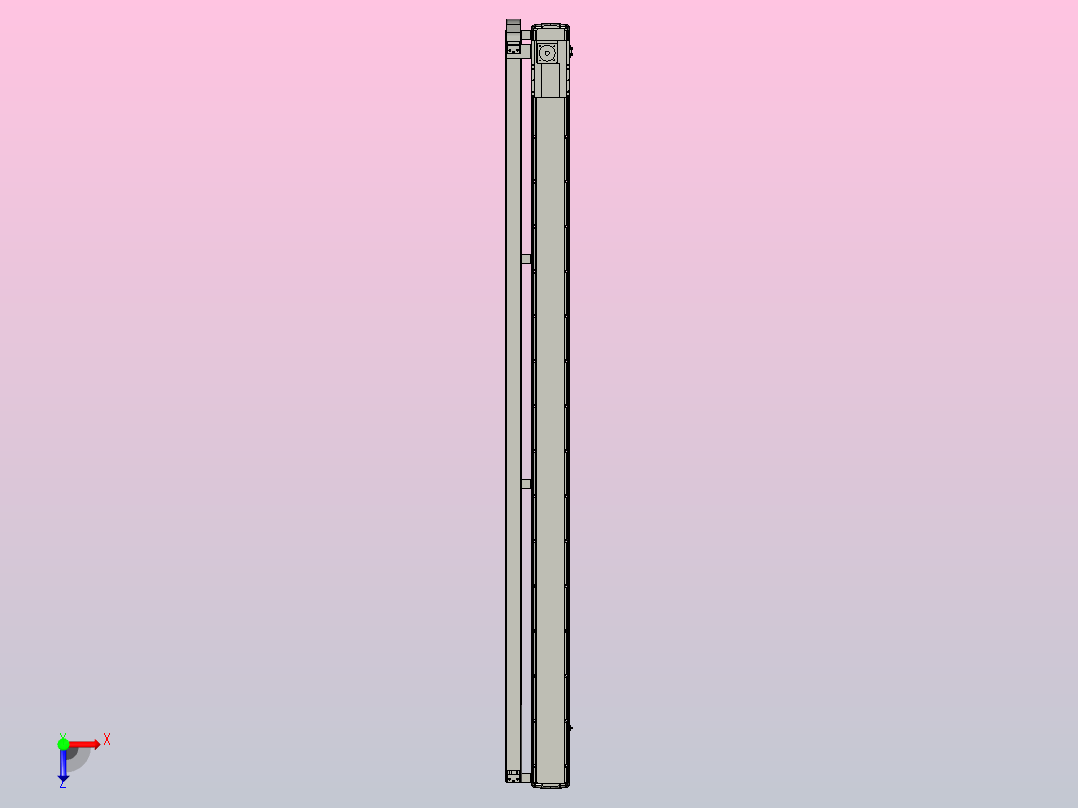 MFM17-BC-750W-3000L齿轮齿条模组MFM17 最大负载102KG俯视图