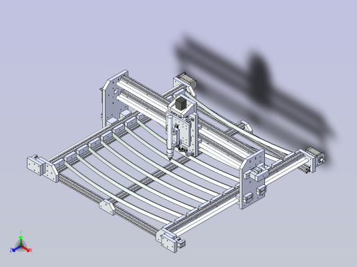 一款等离子切割机结构3D图纸