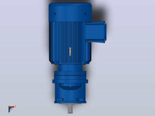 RXF67法兰轴伸式安装斜齿轮减速机RX67-Y2.2-4P-100-M1-0°-Φ160俯视缩略图