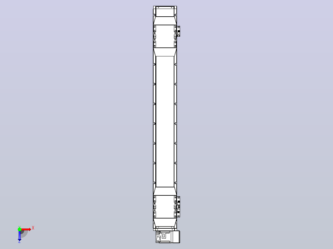 皮带直线轴双滑块型TPA-GCBS-120-P70-L325-RU-M20-N3俯视图