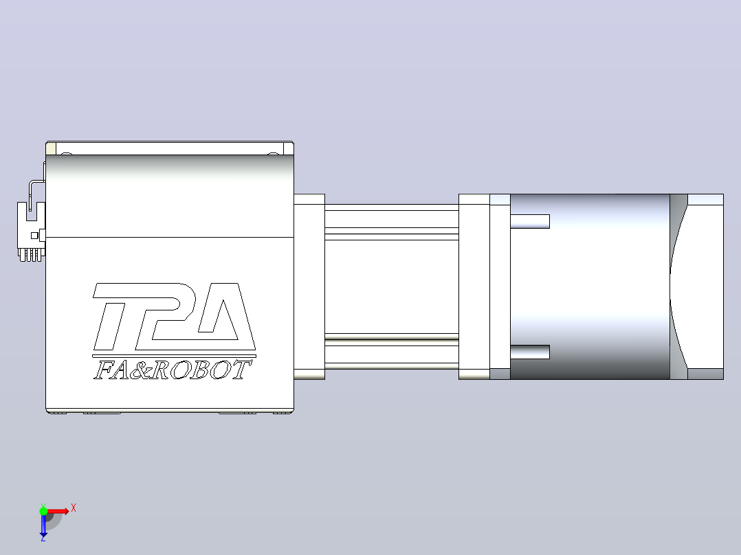 带式直线轴半闭式TPA-ONB-120-256-L2250-DL-J90-N3俯视图