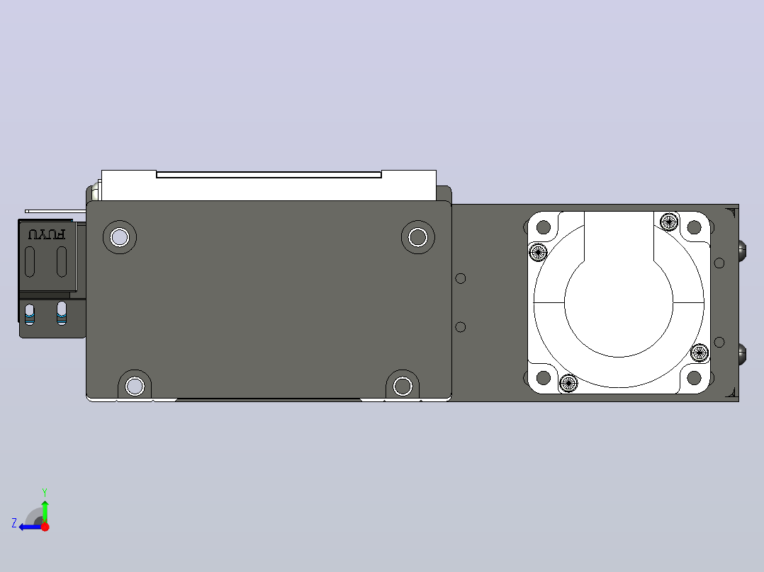 FSL120 直线模组[FSL120-E700-10C7-BR-T40]右视图