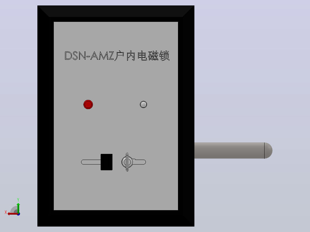 DSN-AMZ╱AMY开关柜拔扭式电磁锁[DSN-AMZ]前视图