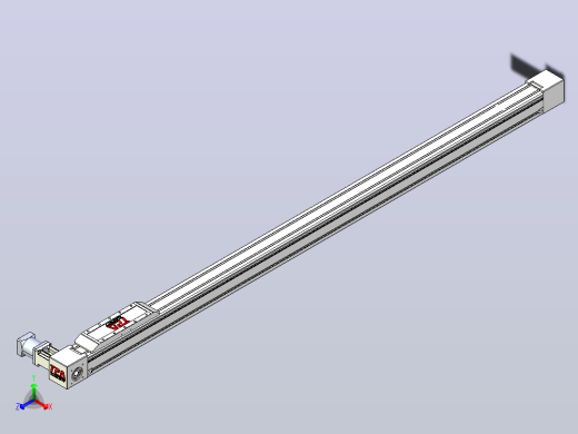 伺服电机集成皮带传动直线执行器TPA-OCB-80-140-L1650-DL-J60-N3正等轴测缩略图