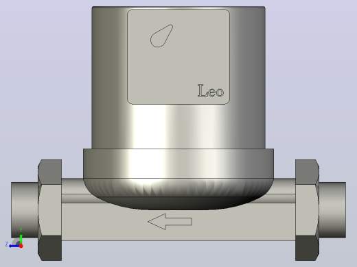Leo 暖通空调循环泵应用型号：LRP25-120-180右视缩略图