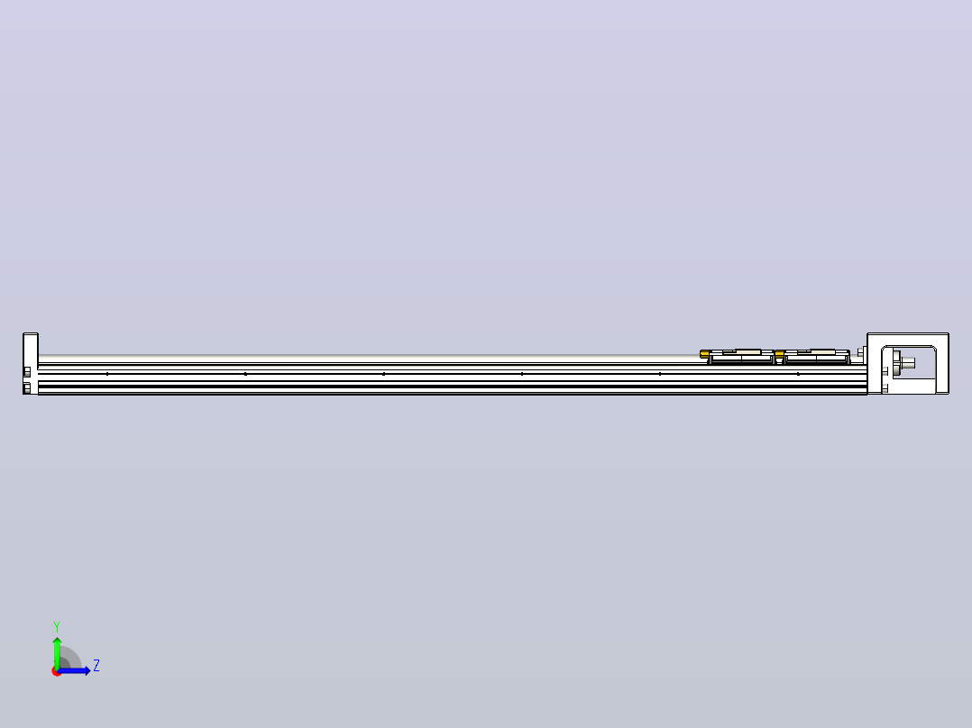 KK60-600S2-F0 模组 S2短滑座 KK60-S2-F0 替换上银左视图