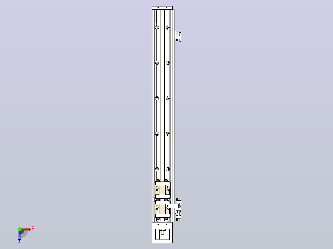 KK60-600S2-F0 模组 S2短滑座 KK60-S2-F0 替换上银俯视图