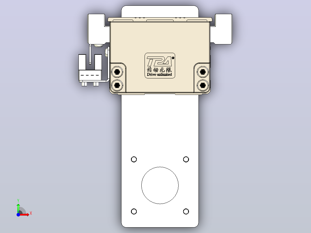 线性模块铝制底座TPA-KNR-60E-1205C-L750A1-MP-BJ42-N3前视图