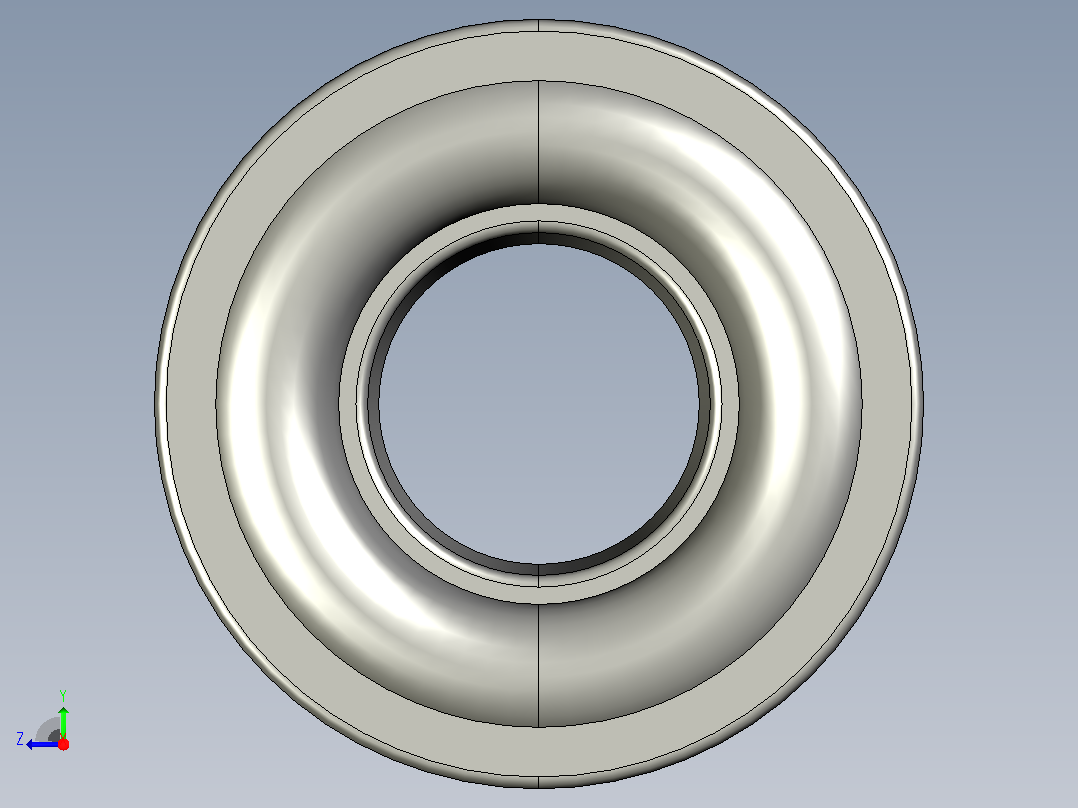 SKF自调心球轴承ball_bearing_2306_k_0右视图