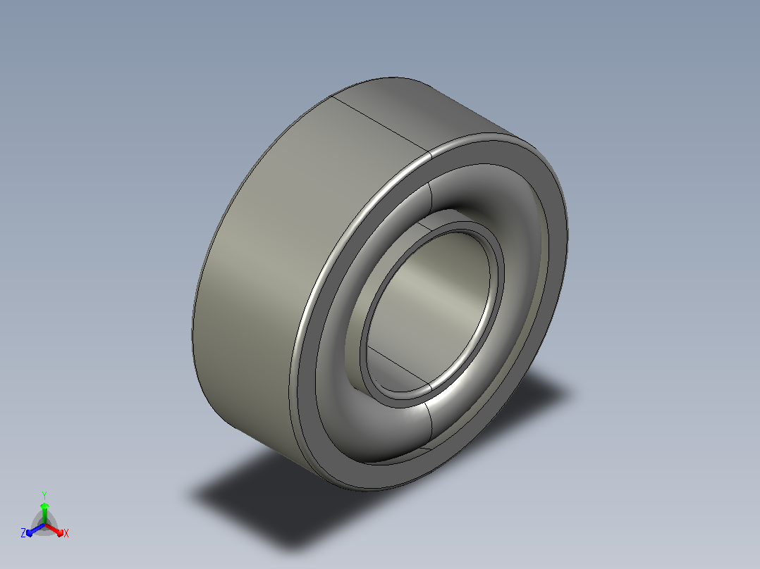 SKF自调心球轴承ball_bearing_2306_k_0正等轴测图
