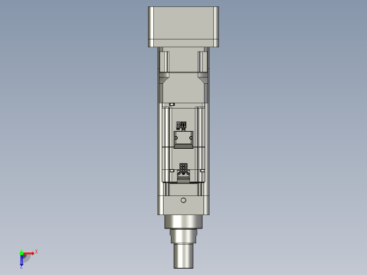 轻载电动缸TPA-ESR80-2510C-L100-MR-W-P75-JX-C3俯视缩略图