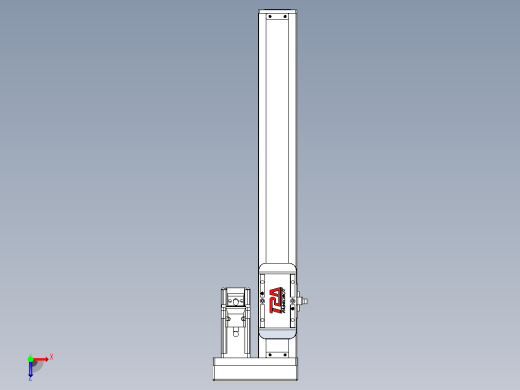 滚珠丝杠直线轴带导轨全封闭TPA-HCR-50S-1210C-L300-ML-Y-P10-N3俯视缩略图