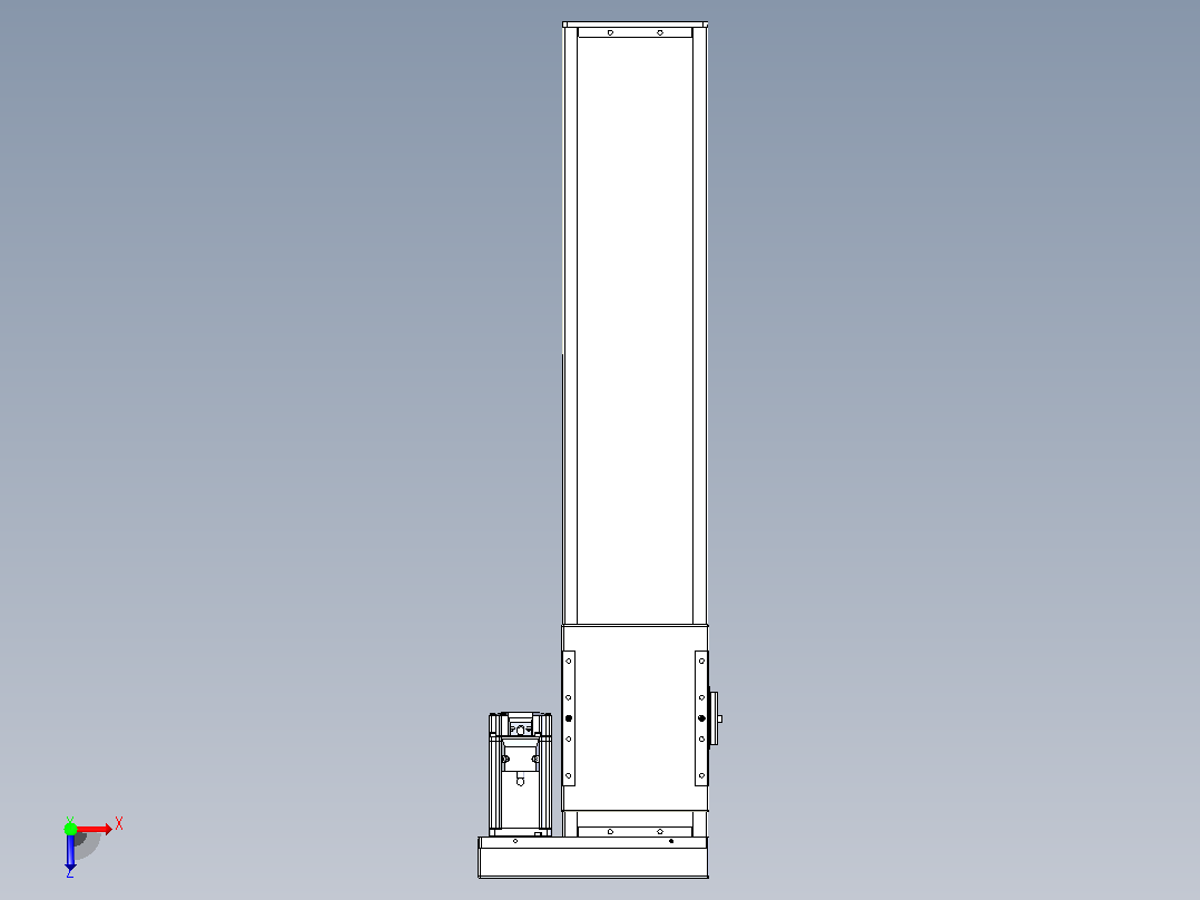 滚珠丝杠直线轴带导轨全封闭TPA-HCR-140D-2010C-L550-ML-C-P40-N3俯视图