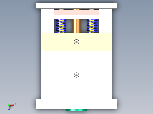 水壶盖塑料注塑模具设计【开水瓶盖】【暖壶盖】【说明+CAD+UG】俯视缩略图