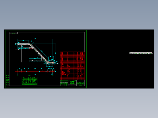 一张B500大倾角皮带机总图免费下载