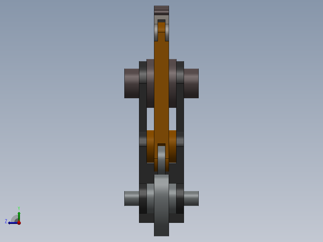 凸轮棘轮棘爪SW2013右视图