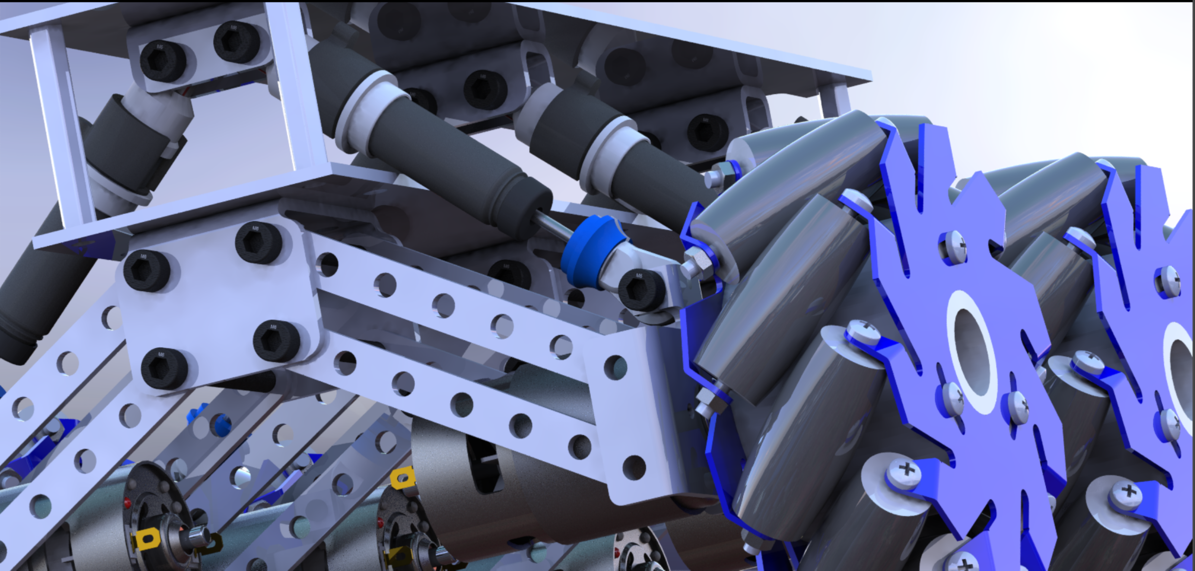 DIY Ardupilot全地形六轮麦克纳姆轮车3D模型图纸 Solidworks设计