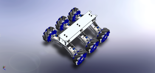 DIY Ardupilot全地形六轮麦克纳姆轮车3D模型图纸 Solidworks设计缩略图