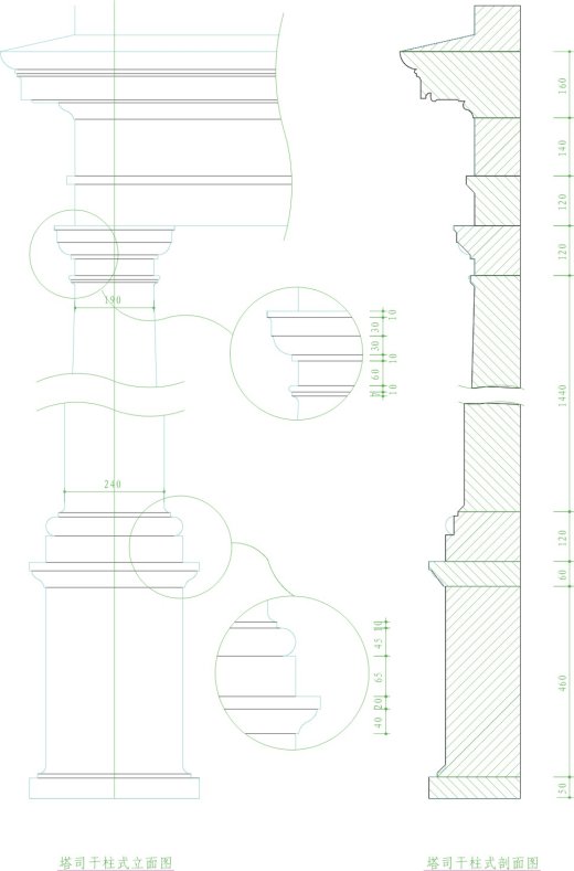 欧式古建筑构造CAD图纸图集缩略图