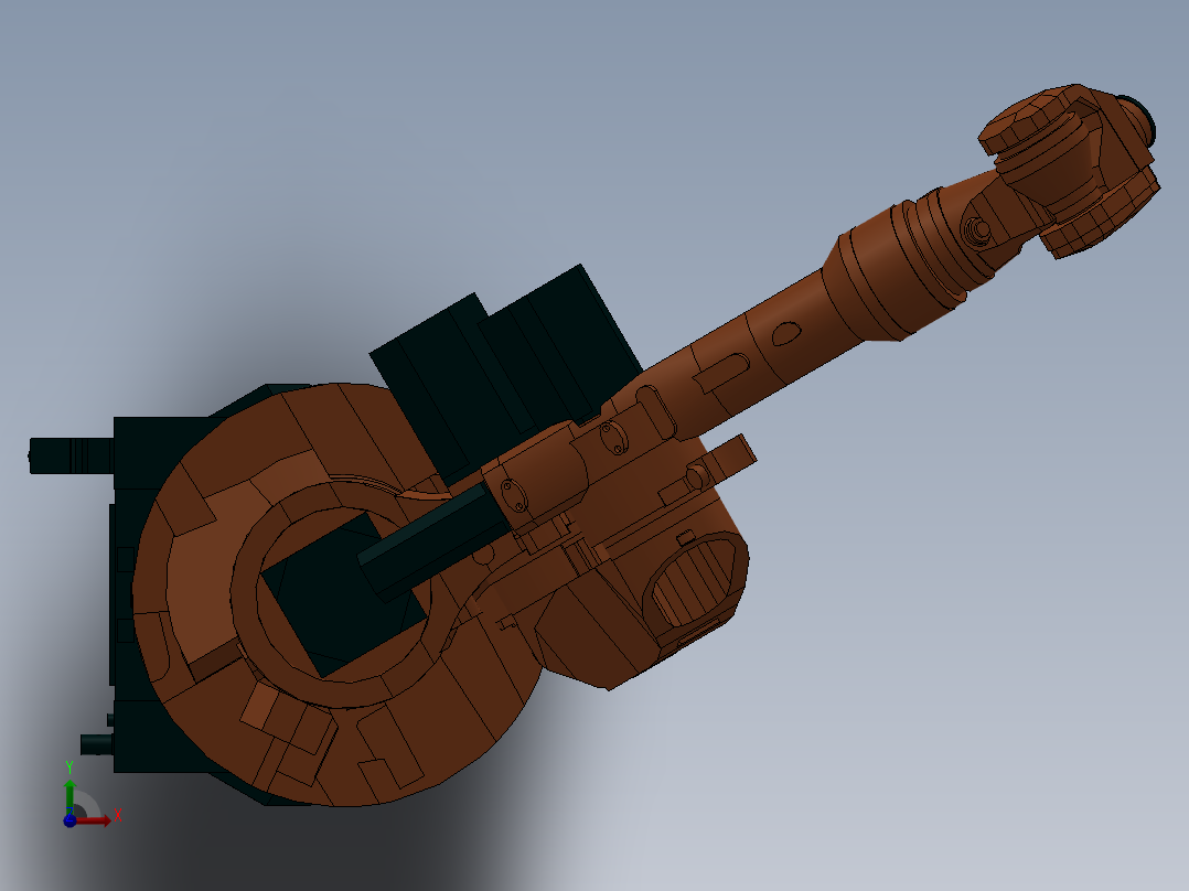 kuka机械人模型前视图