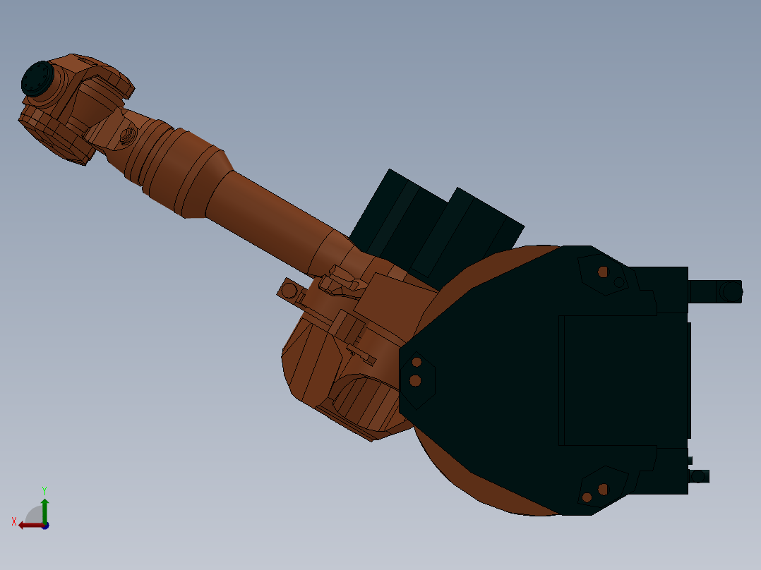 kuka机械人模型后视图