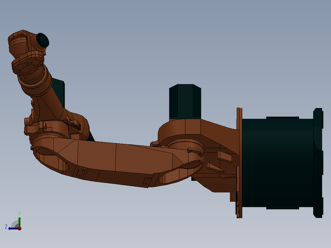 kuka机械人模型右视图