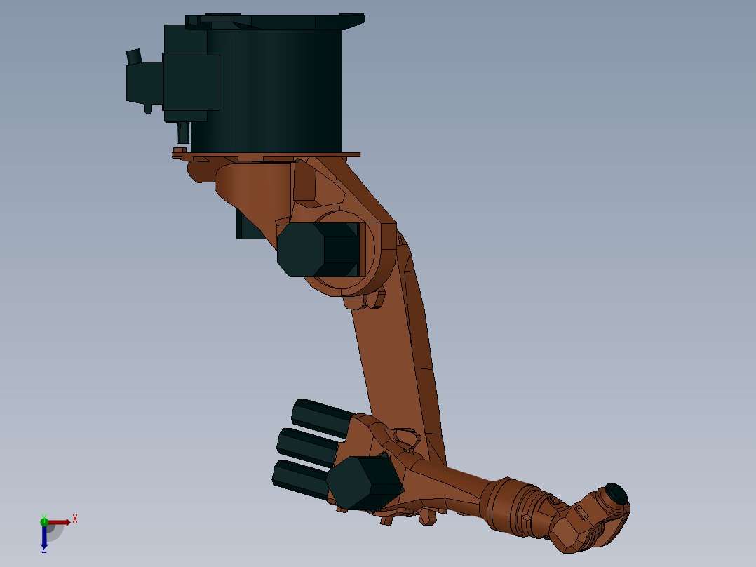 kuka机械人模型俯视图