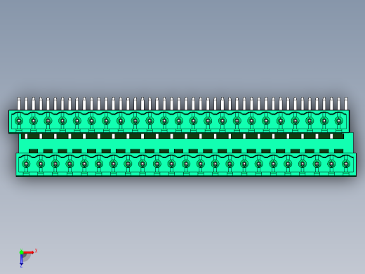 DEGSON 2EDG 系列 5.08mm 可插拔接线端子组-2EDGRTC-5.08-46P-14-00AH俯视缩略图