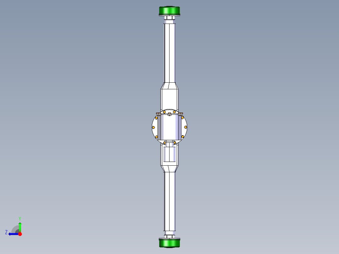 电动汽车后桥设计含catia三维 二维 说明书1335664==300右视图