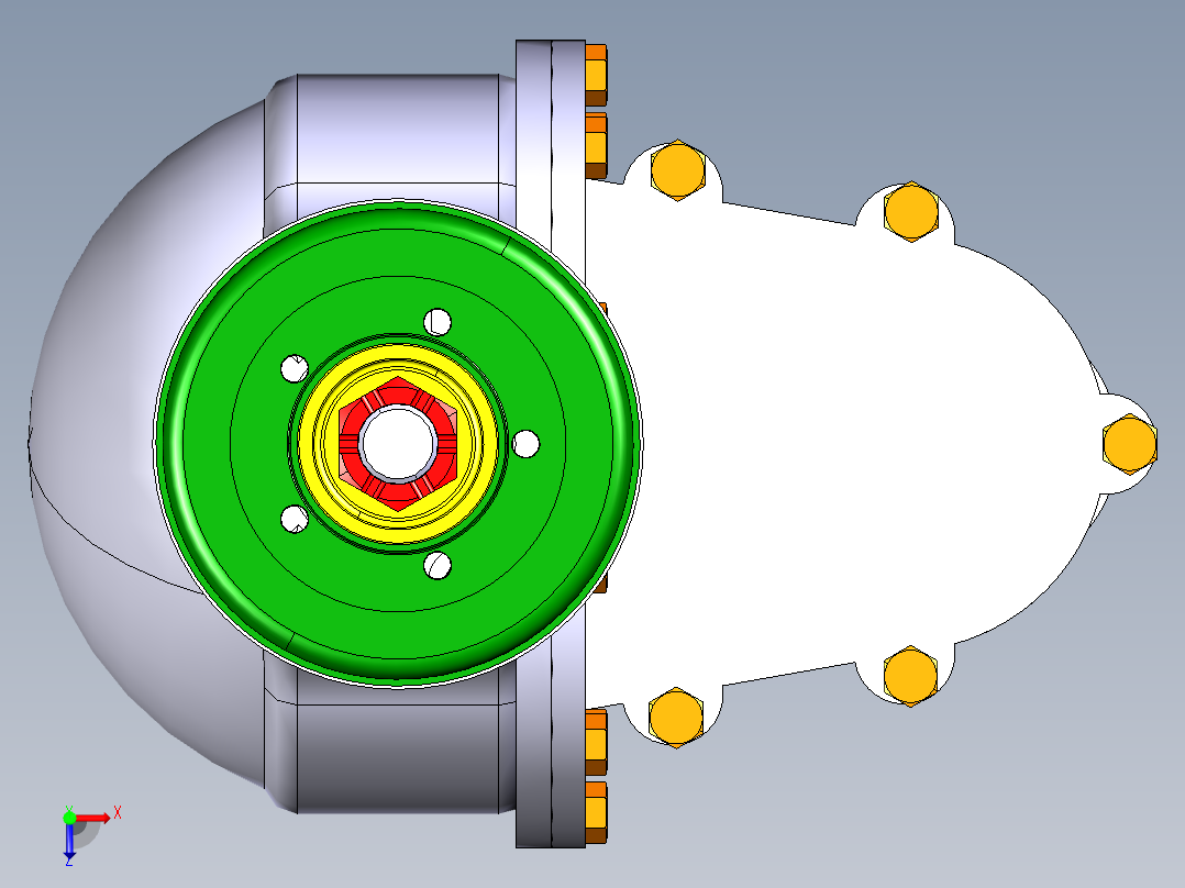 电动汽车后桥设计含catia三维 二维 说明书1335664==300俯视图