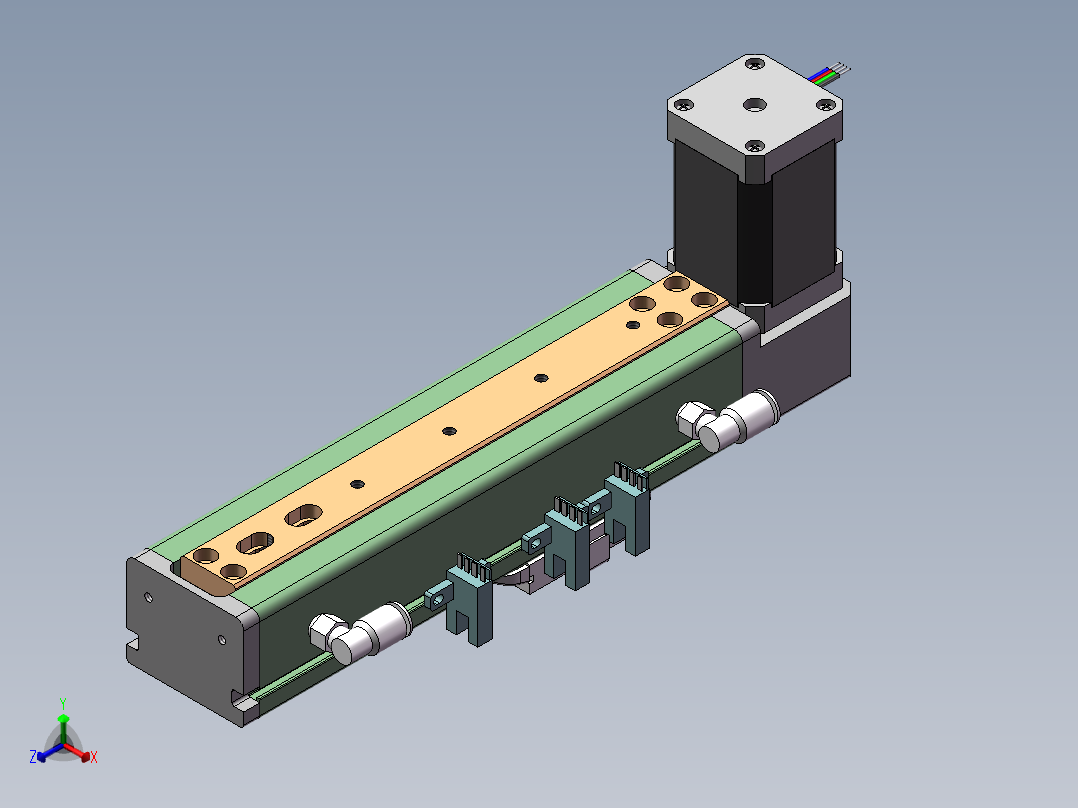 MCB同步带全封闭MCB5-BM-42正等轴测图