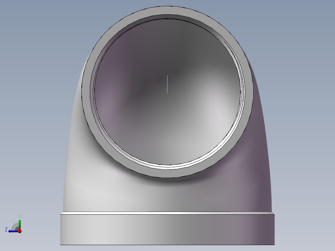 弯头-异径内丝 DN65-DN50右视图
