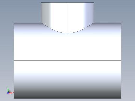 聚氯乙烯配件02-Sch80_ReducingTee_SxSxS_801-532_6in x 4in前视缩略图