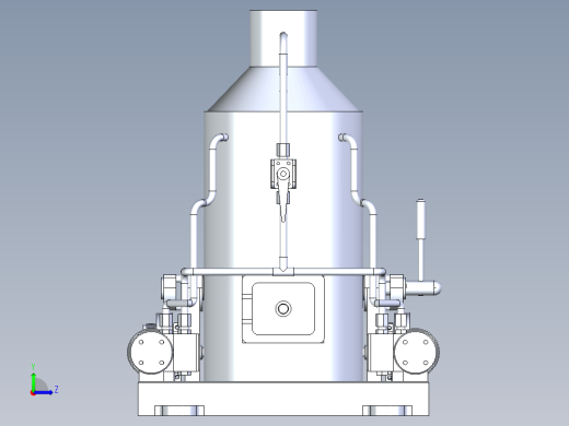 带离合器的 2x1 气缸蒸汽机操作绞车左视缩略图