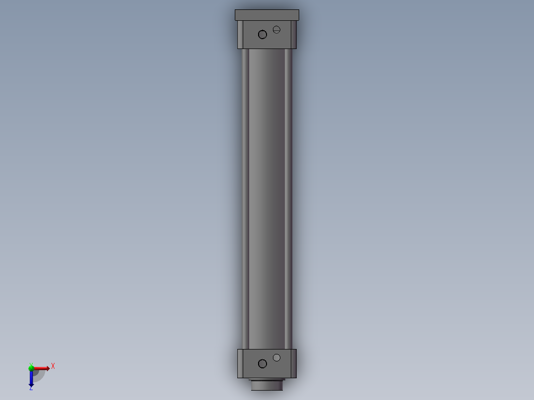 SMC手臂升降气缸50-300俯视图