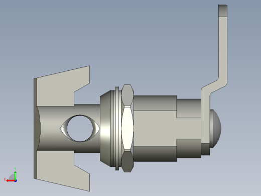 鎖CM,L-3D多系列多零件图纸模型后视缩略图
