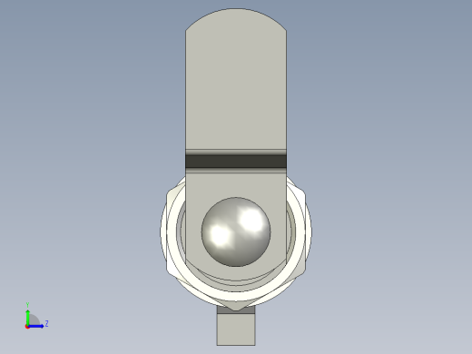 鎖CM,L-3D多系列多零件图纸模型左视缩略图