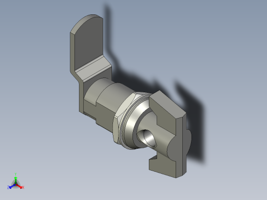 鎖CM,L-3D多系列多零件图纸模型正等轴测缩略图