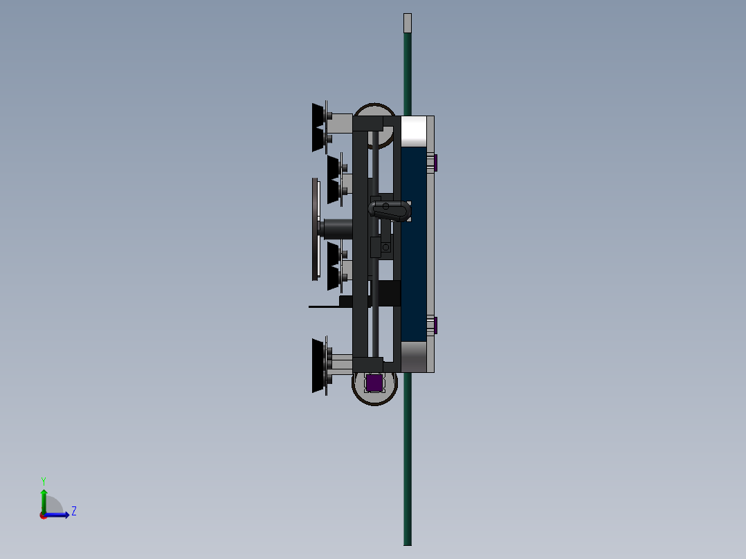 墙壁清洗机械人100左视图