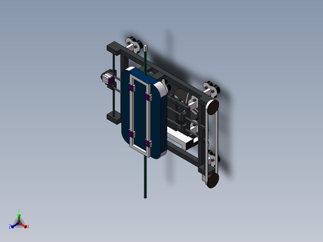 墙壁清洗机械人100正等轴测图