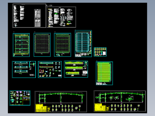 某地单层门式刚架结构厂房全套结构施工图