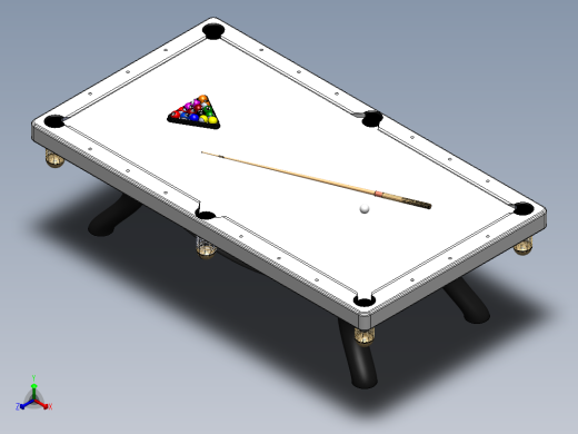 台球桌正等轴测缩略图