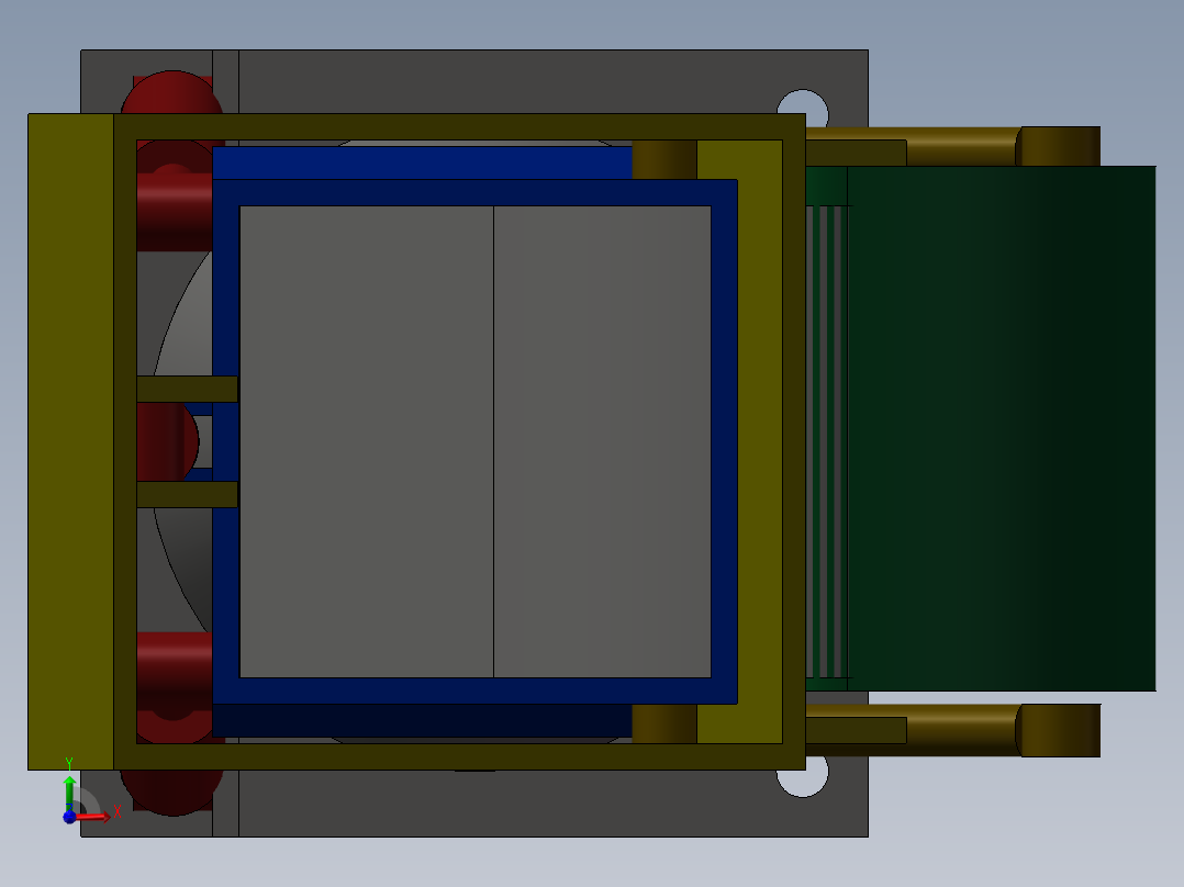 喷水推进器简图前视图